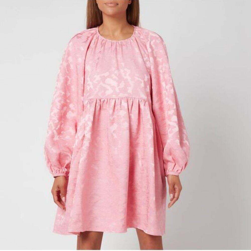 STINE GOYA Joy Kelly Dress Distortion Jacquard Pink - Picture 2 of 10